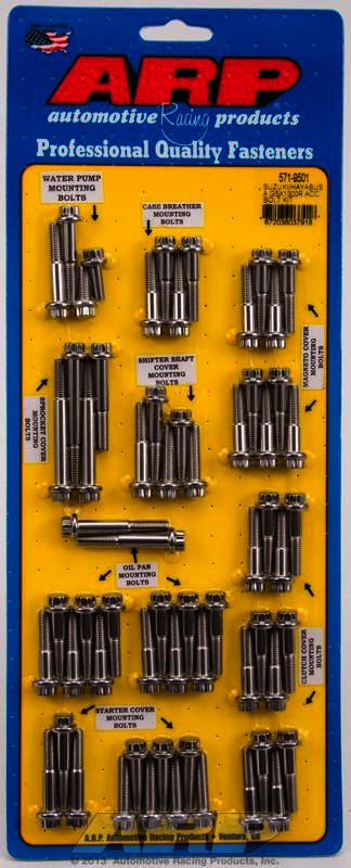 ARP Suzuki/Hayabusa GSX1300R SS 12pt accessory bolt kit - Klik om te sluiten