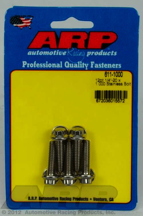 ARP 1/4-20 x 1.000 12pt SS bolts - Klik om te sluiten