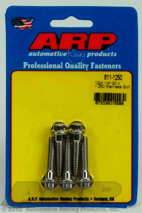 ARP 1/4-20 x 1.250 12pt SS bolts - Klik om te sluiten