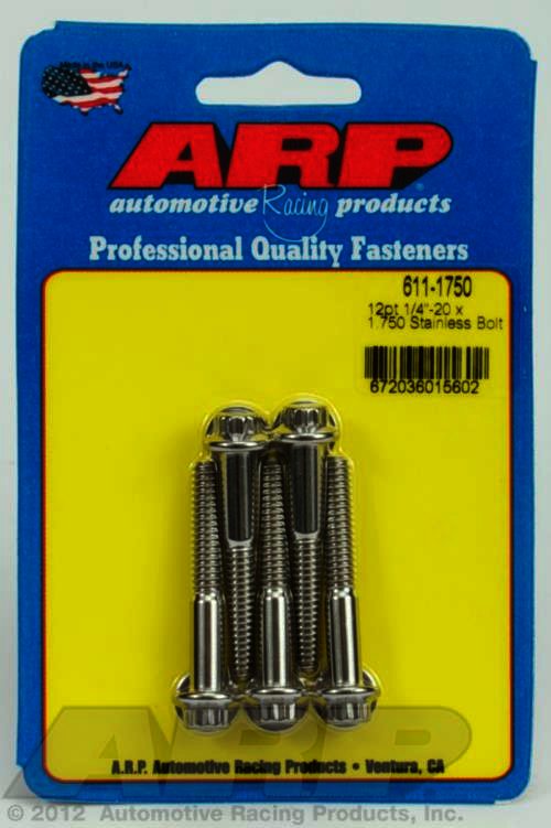 ARP 1/4-20 x 1.750 12pt SS bolts - Klik om te sluiten