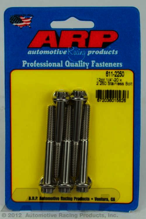 ARP 1/4-20 x 2.250 12pt SS bolts - Klik om te sluiten