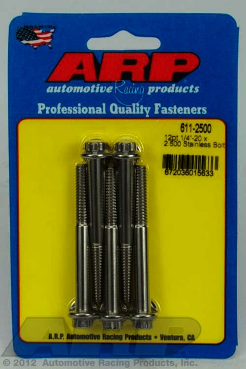 ARP 1/4-20 x 2.500 12pt SS bolts - Klik om te sluiten