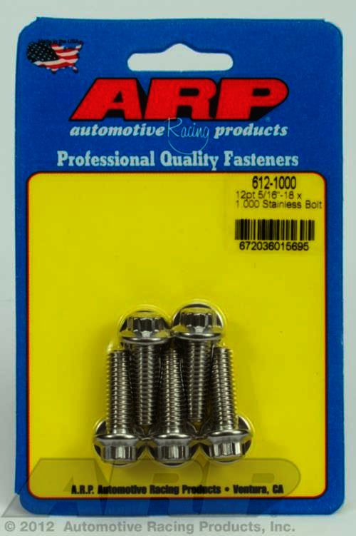 ARP 5/16-18 x 1.000 12pt SS bolts - Klik om te sluiten