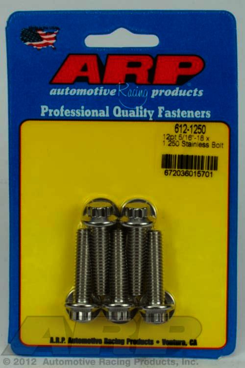 ARP 5/16-18 x 1.250 12pt SS bolts - Klik om te sluiten