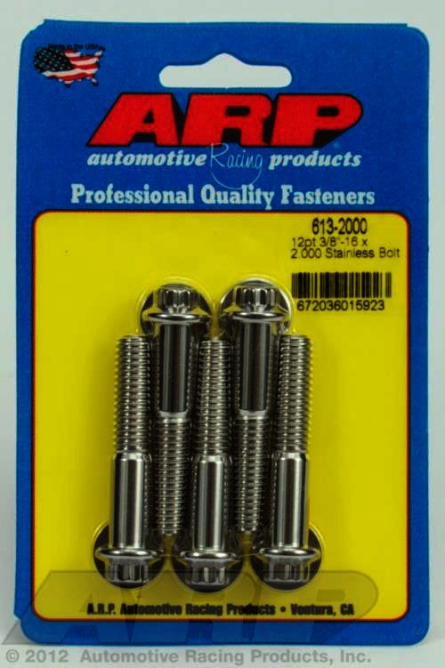 ARP 3/8-16 x 2.000 12pt SS bolts - Klik om te sluiten