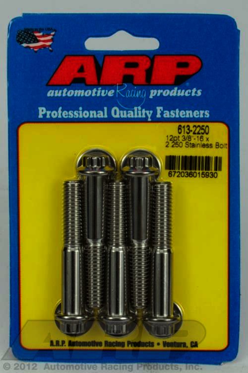 ARP 3/8-16 x 2.250 12pt SS bolts - Klik om te sluiten