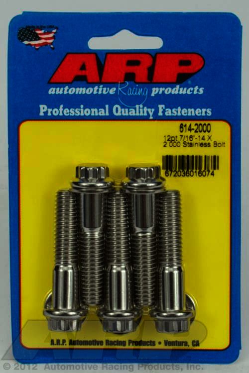 ARP 7/16-14 X 2.000 12pt 1/2 wrenching SS bolts - Klik om te sluiten