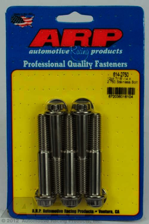 ARP 7/16-14 X 2.750 12pt 1/2 wrenching SS bolts - Klik om te sluiten