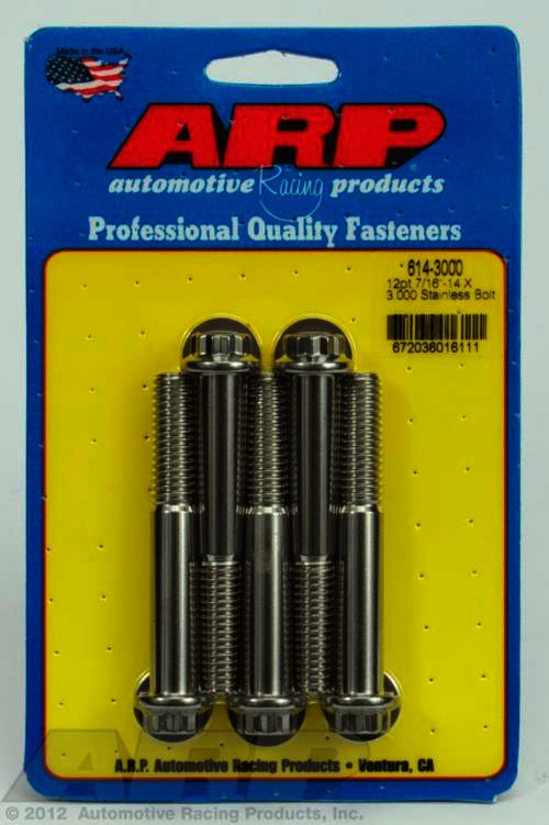 ARP 7/16-14 X 3.000 12pt 1/2 wrenching SS bolts - Klik om te sluiten