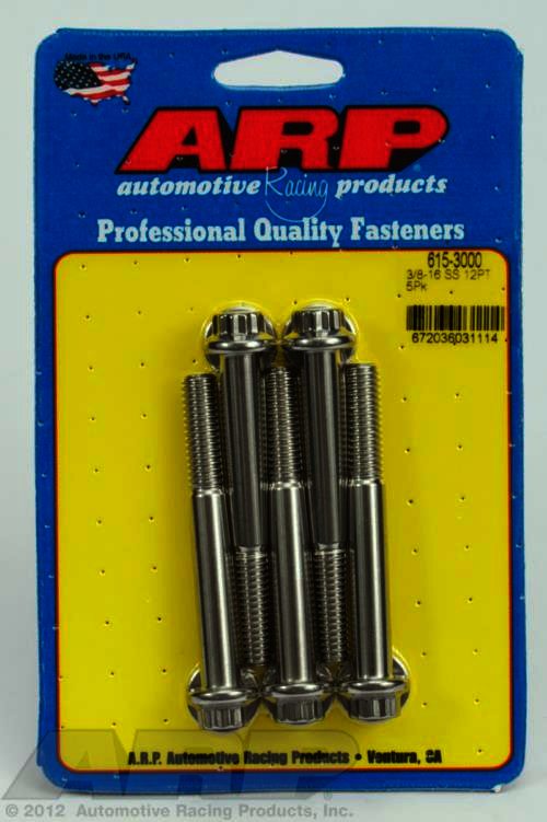 ARP 3/8-16 x 3.000 12pt 7/16 wrenching SS bolts - Klik om te sluiten