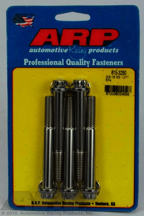 ARP 3/8-16 x 3.250 12pt 7/16 wrenching SS bolts - Klik om te sluiten