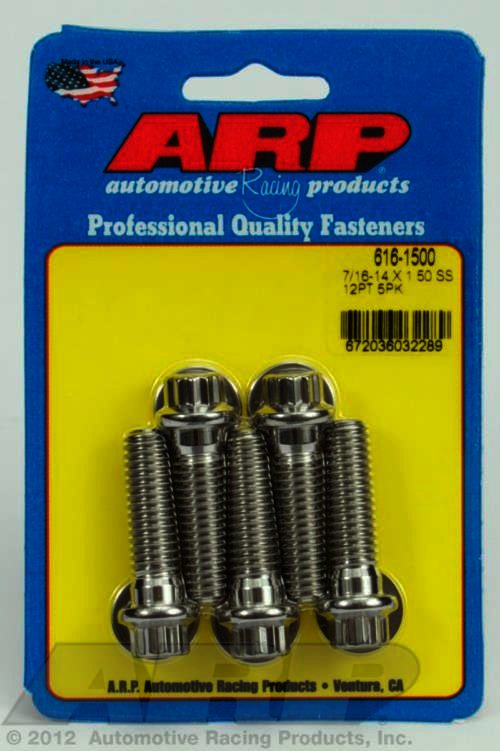 ARP 7/16-14 X 1.500 12pt SS bolts - Klik om te sluiten