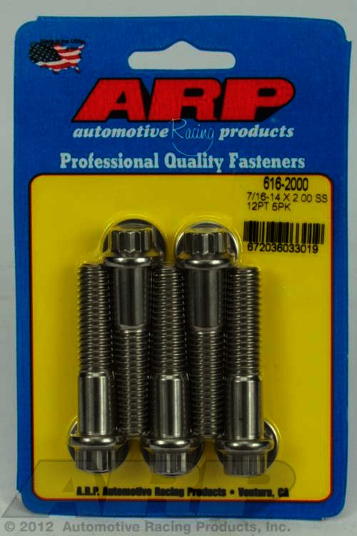 ARP 7/16-14 X 2.000 12pt SS bolts - Klik om te sluiten