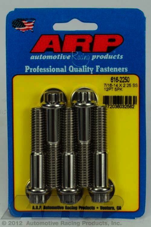 ARP 7/16-14 X 2.250 12pt SS bolts - Klik om te sluiten