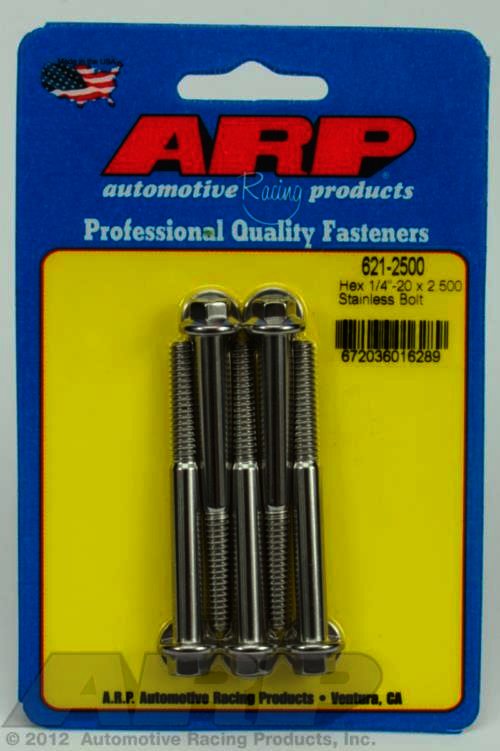 ARP 1/4-20 x 2.500 hex SS bolts - Klik om te sluiten