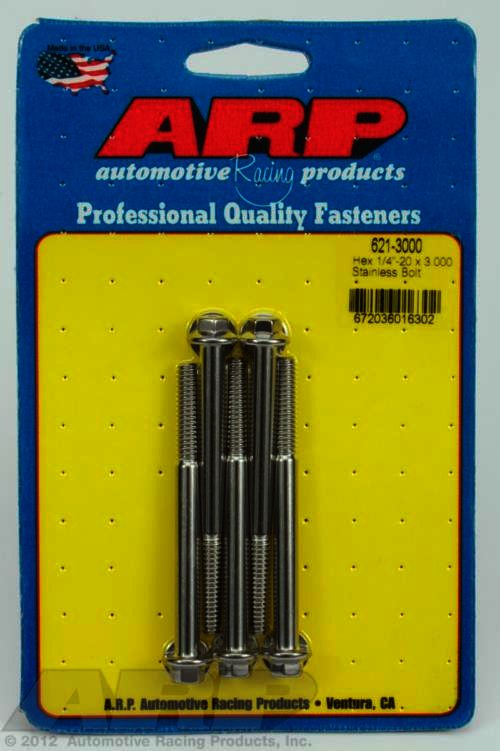 ARP 1/4-20 x 3.000 hex SS bolts - Klik om te sluiten