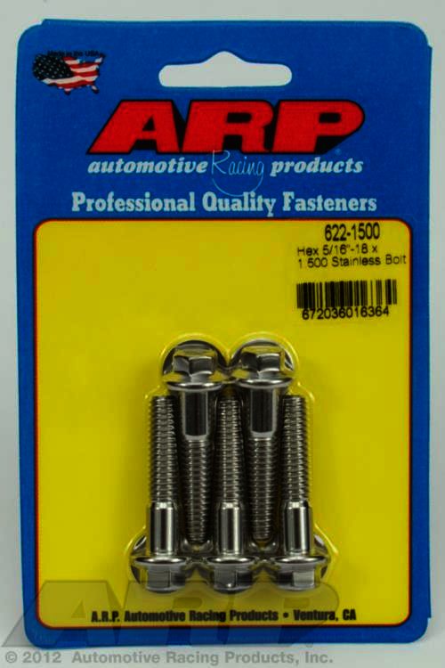 ARP 5/16-18 x 1.500 hex SS bolts - Klik om te sluiten