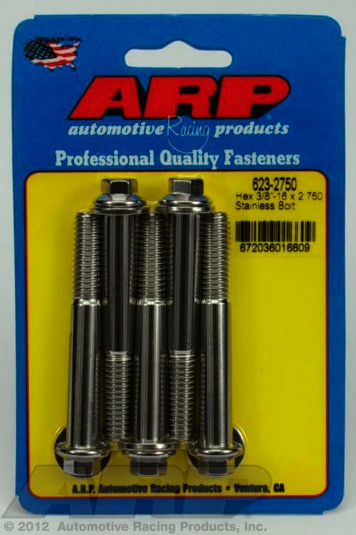 ARP 3/8-16 x 2.750 hex SS bolts - Klik om te sluiten