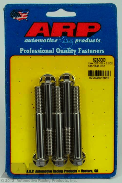 ARP 3/8-16 x 3.000 hex SS bolts - Klik om te sluiten