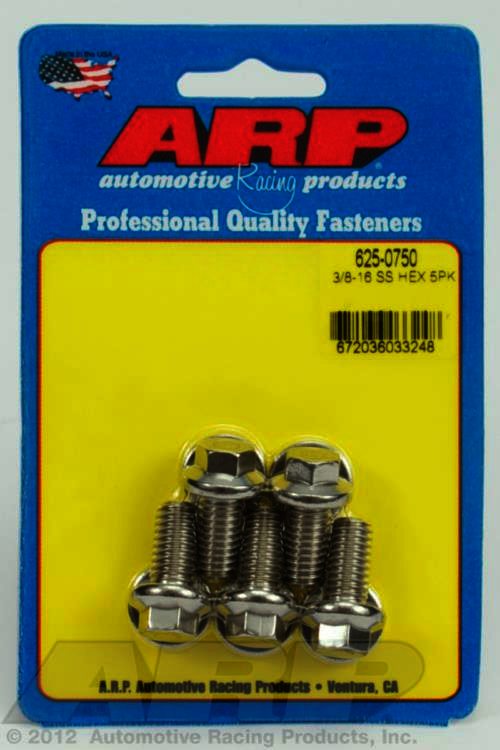 ARP 3/8-16 x 0.750 hex 7/16 wrenching SS bolts - Klik om te sluiten