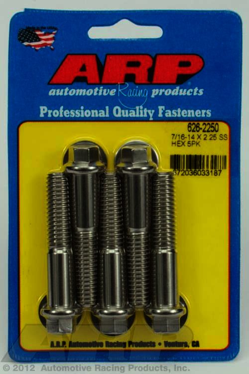 ARP 7/16-14 X 2.250 hex SS bolts - Klik om te sluiten