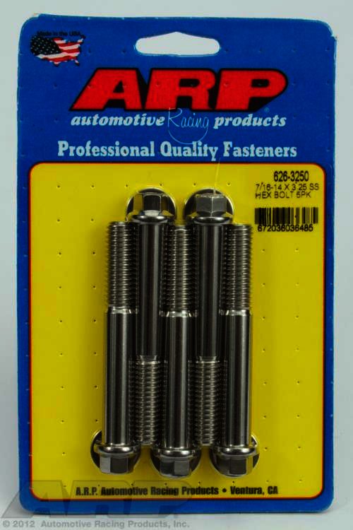 ARP 7/16-14 X 3.250 hex SS bolts - Klik om te sluiten