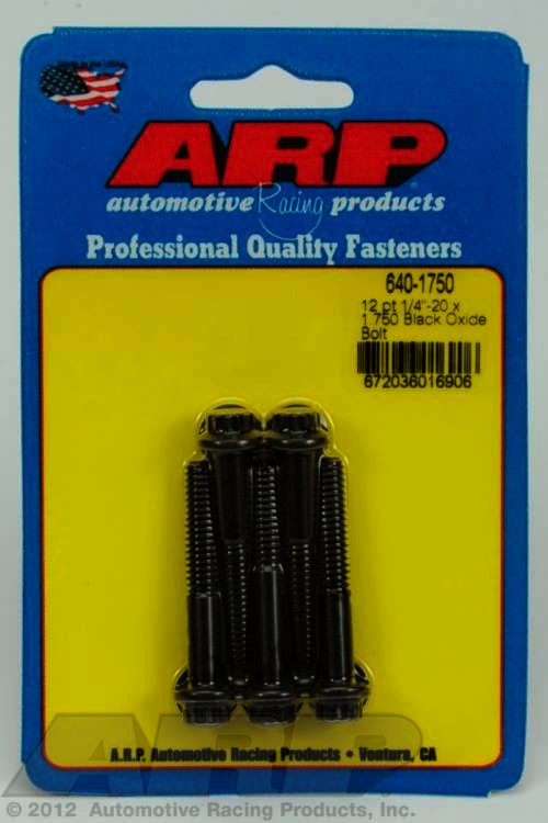 ARP 1/4-20 x 1.750 12pt black oxide bolts - Klik om te sluiten