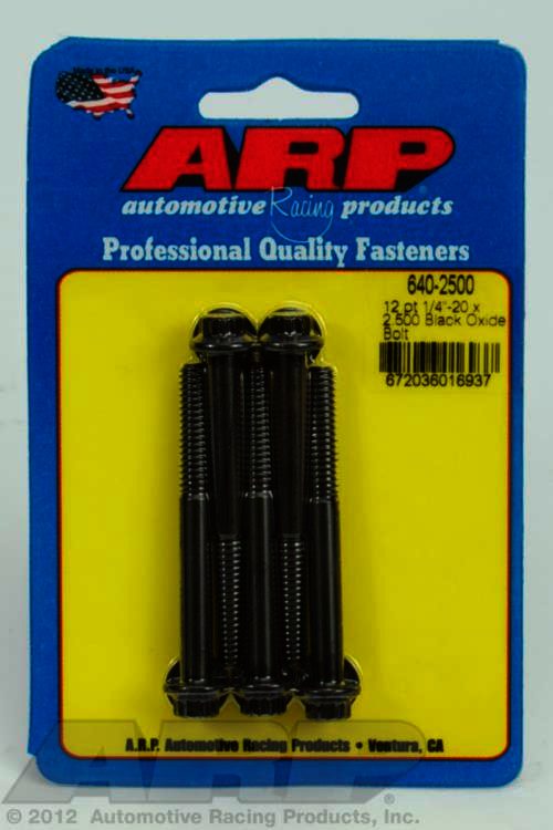 ARP 1/4-20 x 2.500 12pt black oxide bolts - Klik om te sluiten