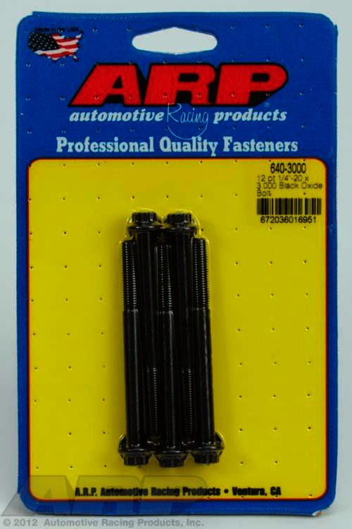 ARP 1/4-20 x 3.000 12pt black oxide bolts - Klik om te sluiten