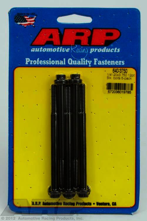 ARP 1/4-20 x 3.750 12pt black oxide bolts - Klik om te sluiten