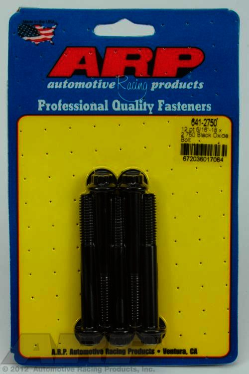 ARP 5/16-18 x 2.750 12pt black oxide bolts - Klik om te sluiten