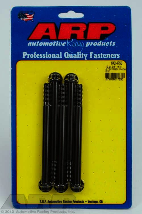 ARP 3/8-16 x 4.750 12pt black oxide bolts - Klik om te sluiten