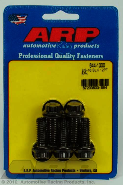 ARP 3/8-16 x 1.000 12pt 7/16 wrenching black oxide bolts - Klik om te sluiten