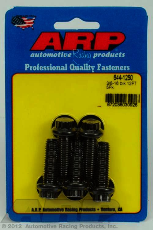 ARP 3/8-16 x 1.250 12pt 7/16 wrenching black oxide bolts - Klik om te sluiten