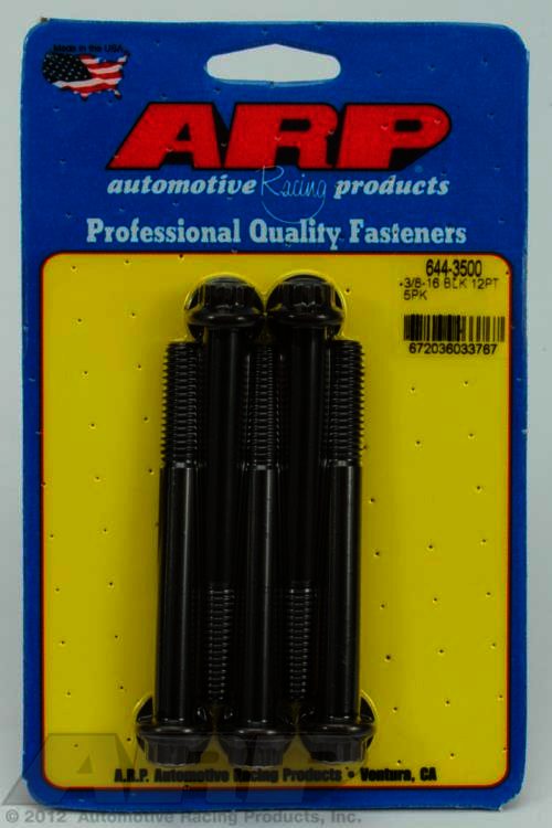 ARP 3/8-16 x 3.500 12pt 7/16 wrenching black oxide bolts - Klik om te sluiten