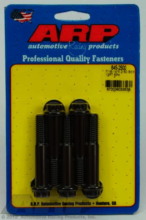 ARP 7/16-14 X 2.500 12pt 1/2 wrenching black oxide bolts - Klik om te sluiten