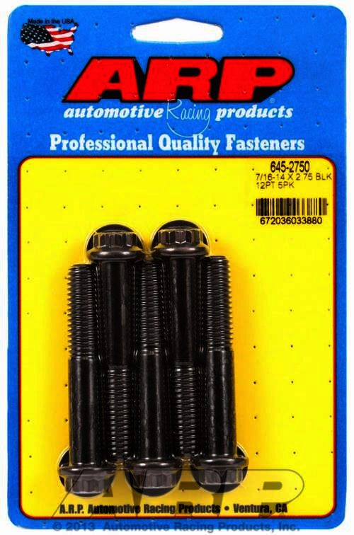 ARP 7/16-14 X 2.750 12pt 1/2 wrenching black oxide bolts - Klik om te sluiten