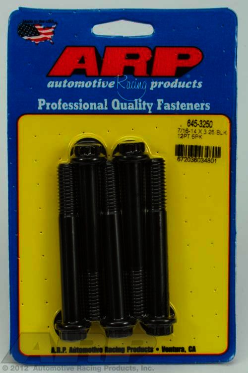 ARP 7/16-14 X 3.250 12pt 1/2 wrenching black oxide bolts - Klik om te sluiten