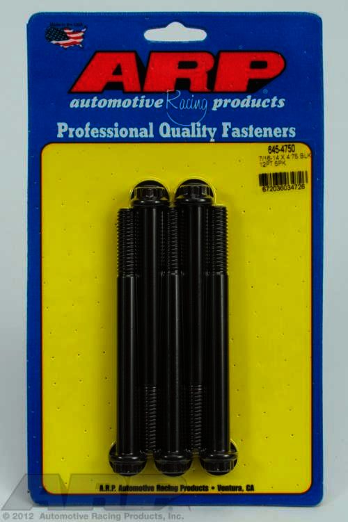 ARP 7/16-14 X 4.750 12pt 1/2 wrenching black oxide bolts - Klik om te sluiten