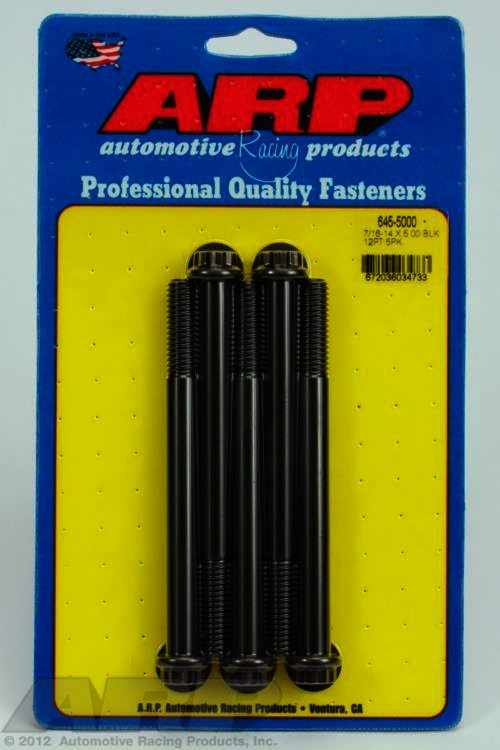 ARP 7/16-14 X 5.000 12pt 1/2 wrenching black oxide bolts - Klik om te sluiten