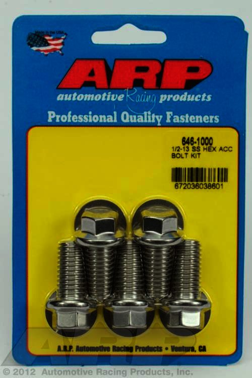 ARP 1/2-13 X 1.000 hex SS bolts - Klik om te sluiten