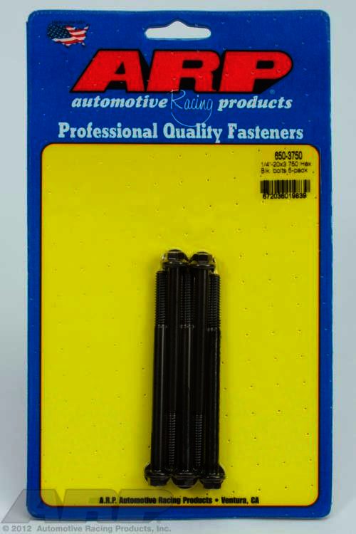 ARP 1/4-20 X 3.750 hex black oxide bolts - Klik om te sluiten