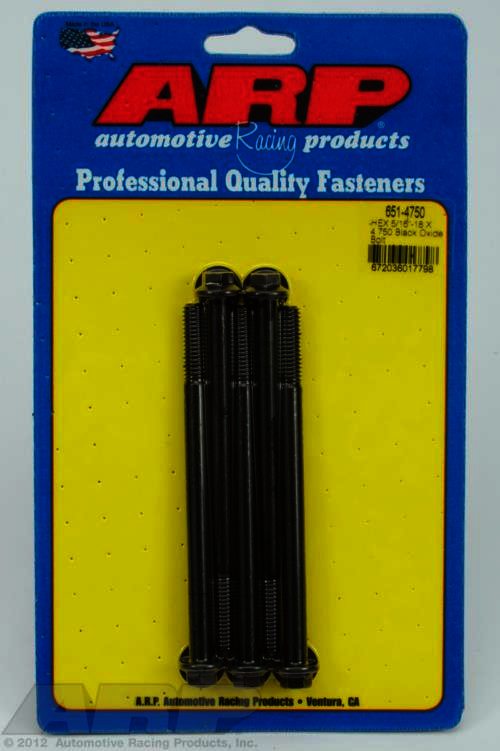 ARP 5/16-18 X 4.750 hex black oxide bolts - Klik om te sluiten