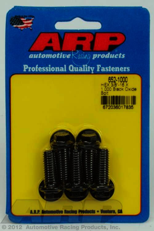 ARP 3/8-16 X 1.000 hex black oxide bolts - Klik om te sluiten