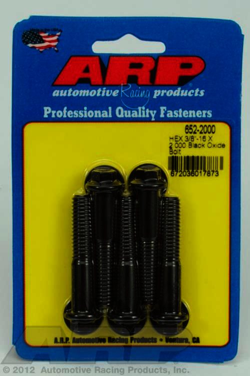 ARP 3/8-16 X 2.000 hex black oxide bolts - Klik om te sluiten