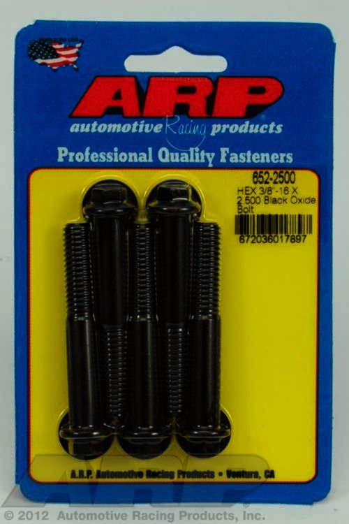 ARP 3/8-16 X 2.500 hex black oxide bolts - Klik om te sluiten