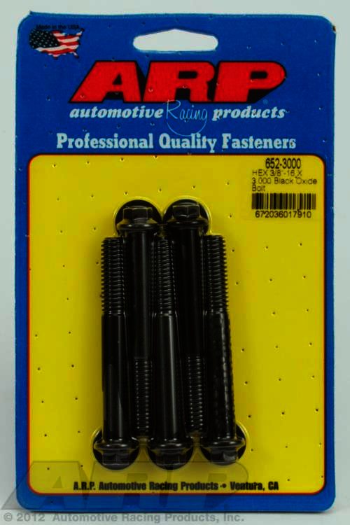 ARP 3/8-16 X 3.000 hex black oxide bolts - Klik om te sluiten