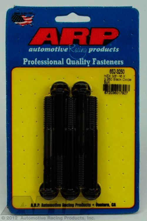 ARP 3/8-16 X 3.250 hex black oxide bolts - Klik om te sluiten