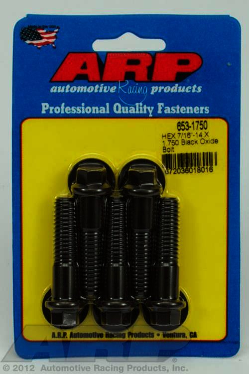 ARP 7/16-14 X 1.750 hex black oxide bolts - Klik om te sluiten