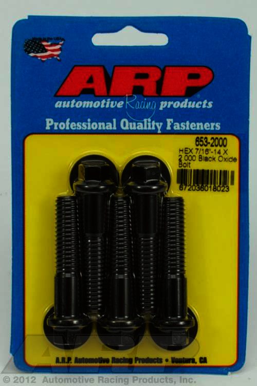 ARP 7/16-14 X 2.000 hex black oxide bolts - Klik om te sluiten